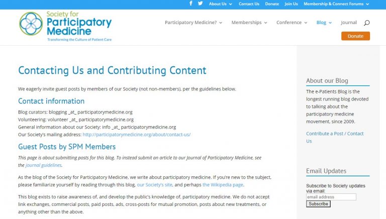 Participatory medicine