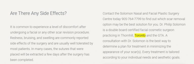 include location keywords so prospects searching for specific locations