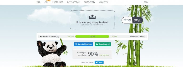 Tinypng Compress PNG and JPG images