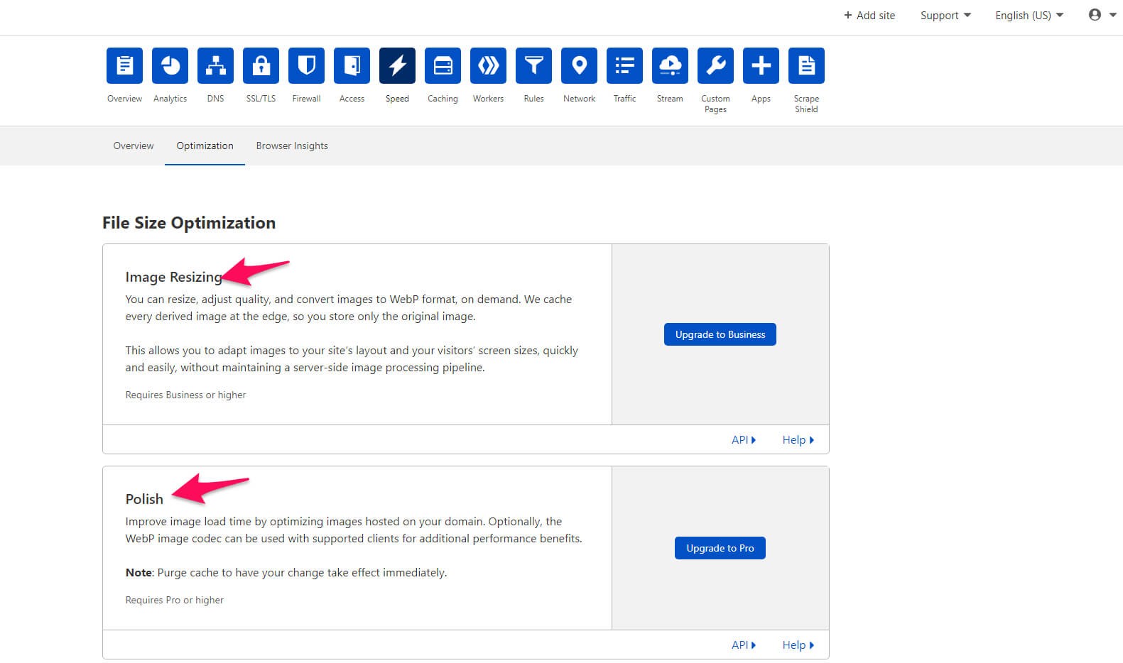 File size optimization