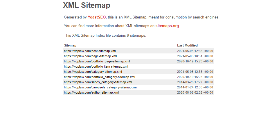 XML Sitemap