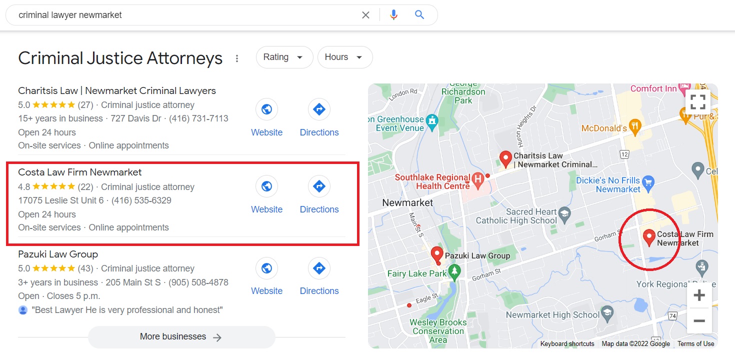 Criminal Defense Lawyer Newmarket Costa Law