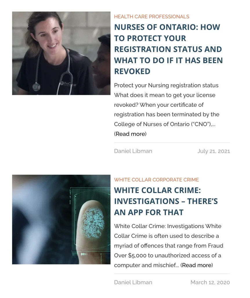 Building knowledge base for SEO for Criminal Defence Lawyers