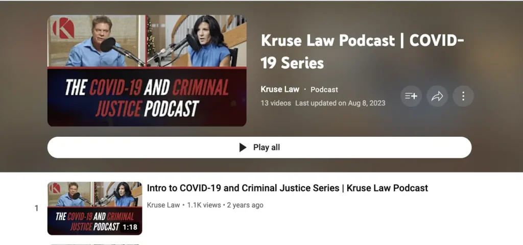 SEO for criminal defence lawyers best practices - video content on hot topic