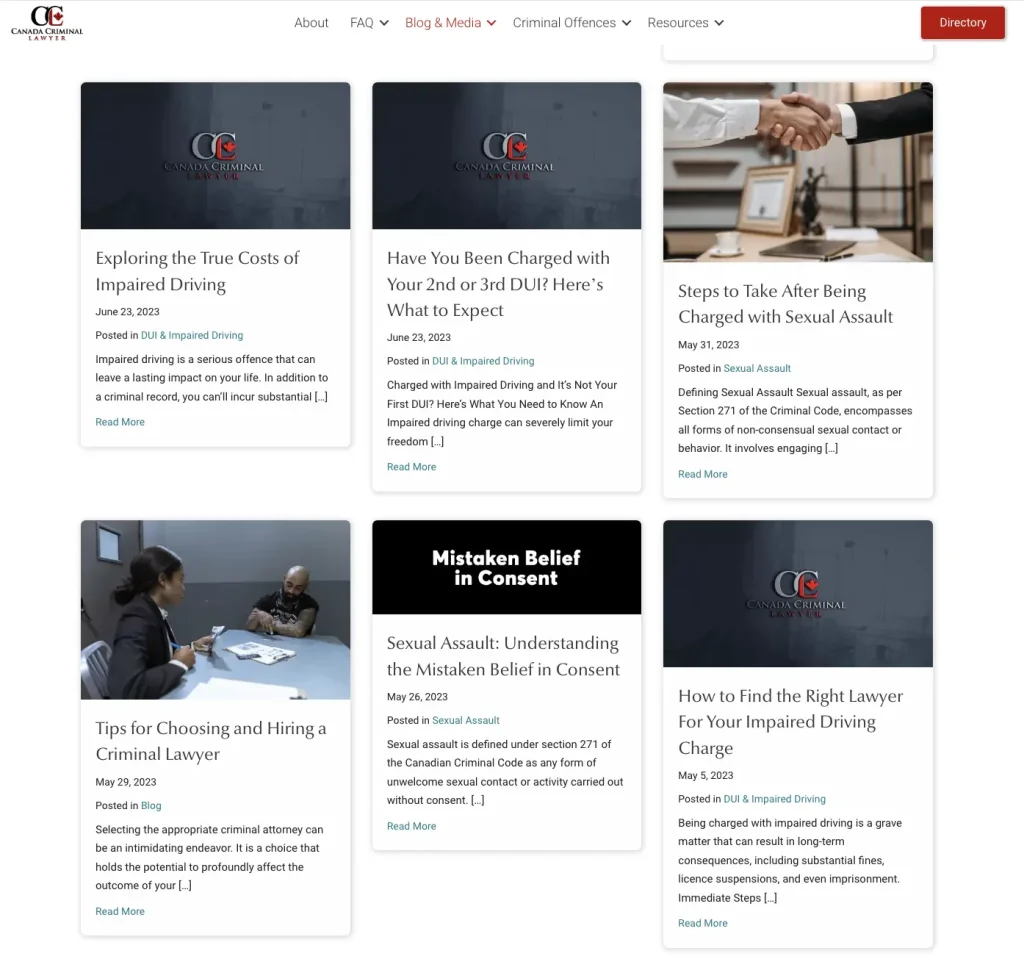 Content creation as part of SEO Strategy for Criminal Defence Lawyers
