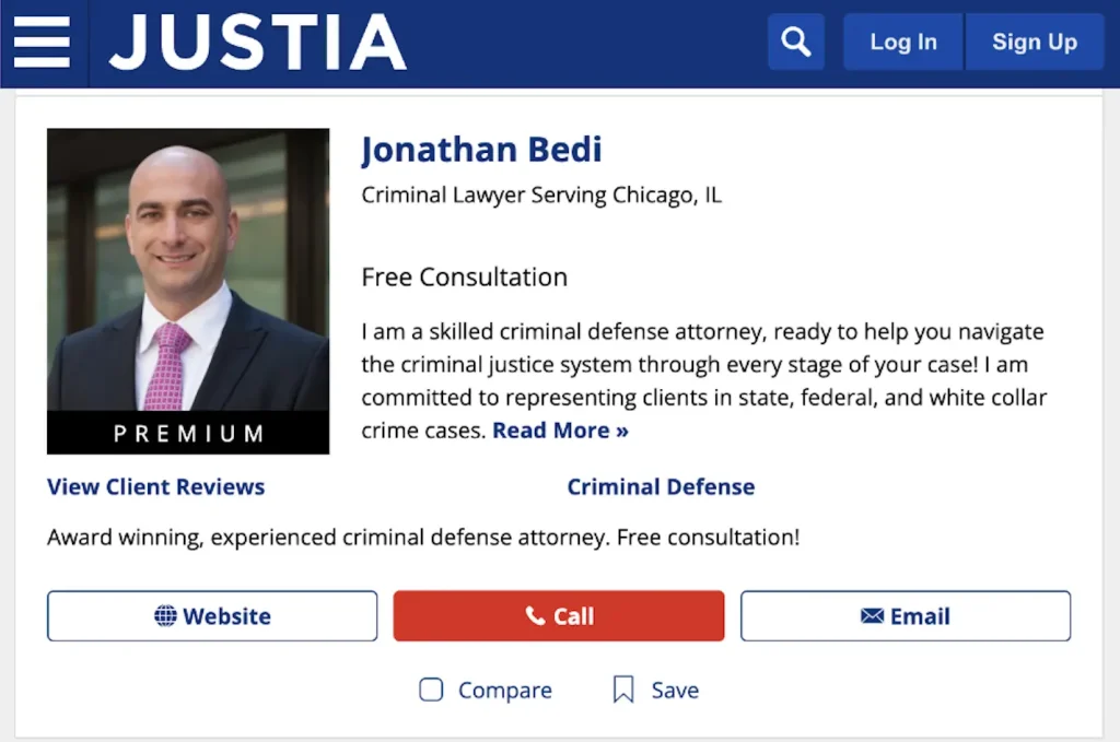 SEO for Criminal Defence Lawyers best practices: setting up a profile in criminal defence lawyer directories