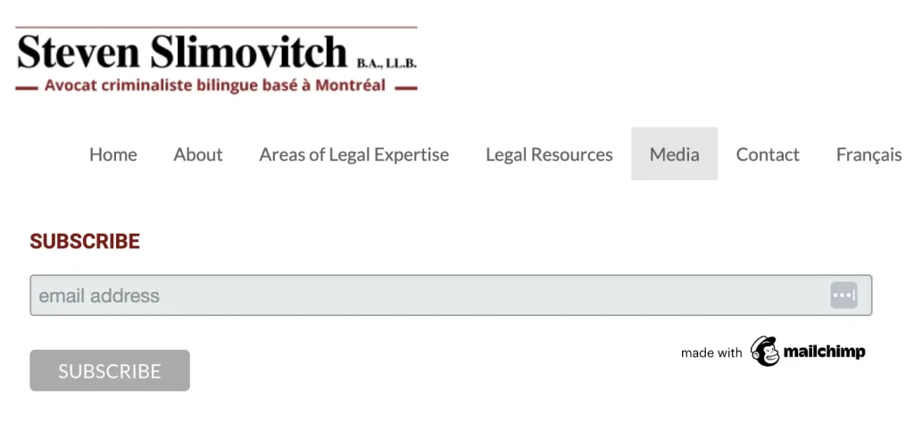 newsletter subscription can help criminal defence law firm SEO, lead generation and client retention