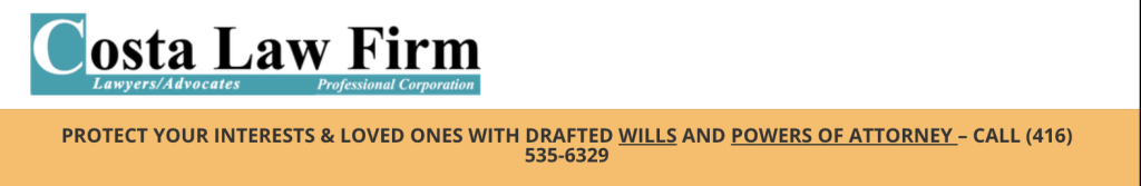 an example of great placement of the contacts of an estate planning law firm