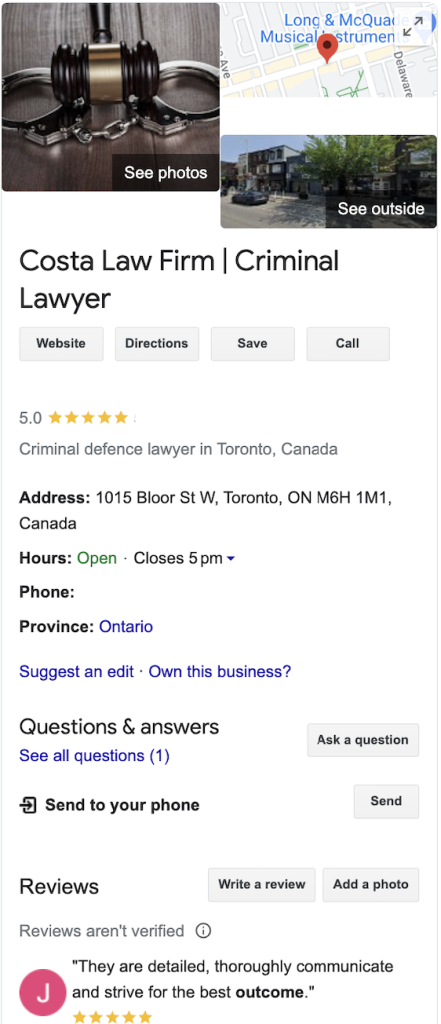 Google business profile helps boost local SEO for Estate planning