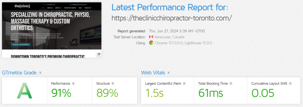website performance and speed are an essential part of website optimisation for chiropractic mmarketing