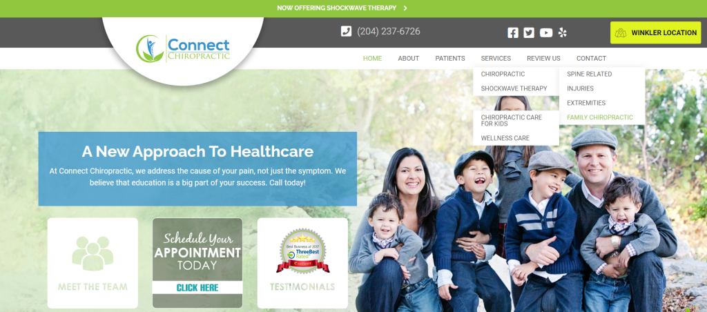 chiropractic websites examples