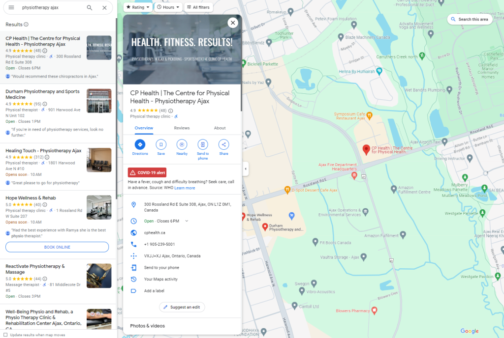 get traffic, showcase patient reviews, help patients to get easily to your clinic with Google Business Profile - healthcare marketing