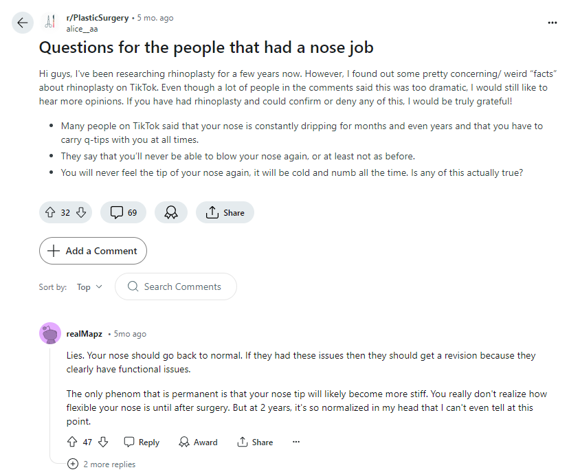 Reddit is a valuable source of long-tail keywords for your healthcare content strategy