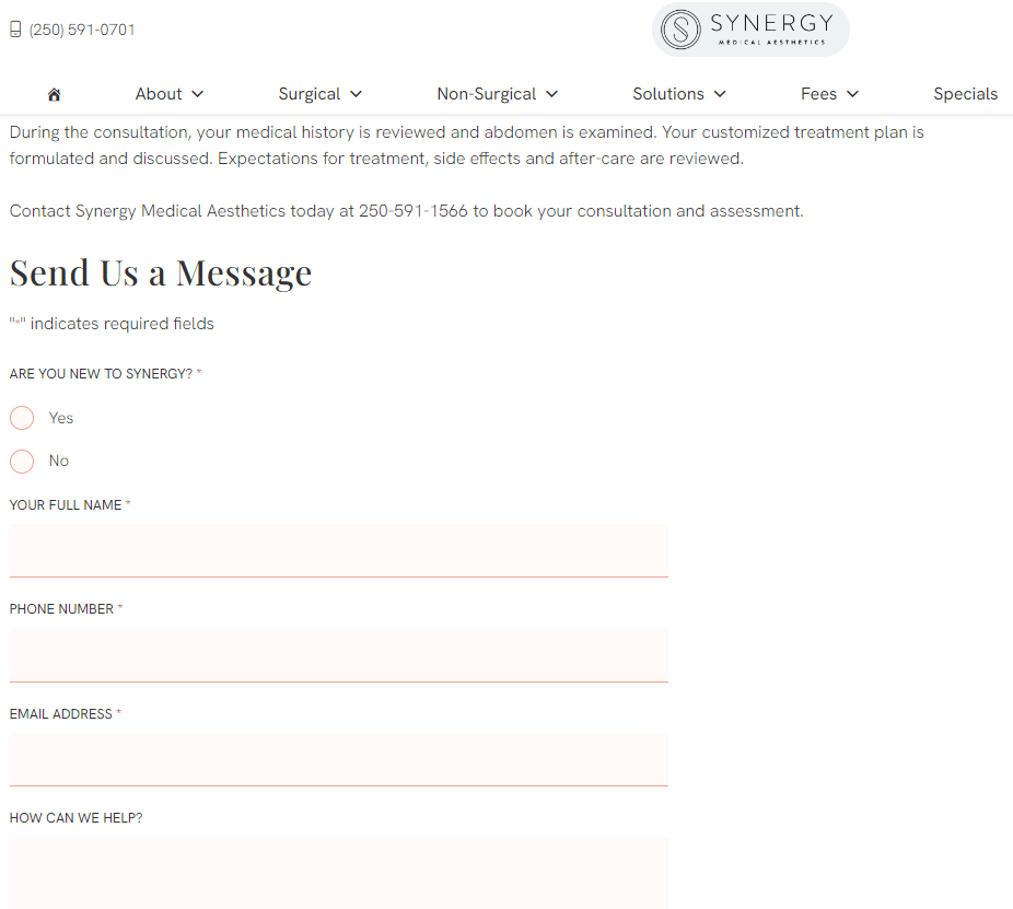 an example of plastic surgery blog ending with a CTA