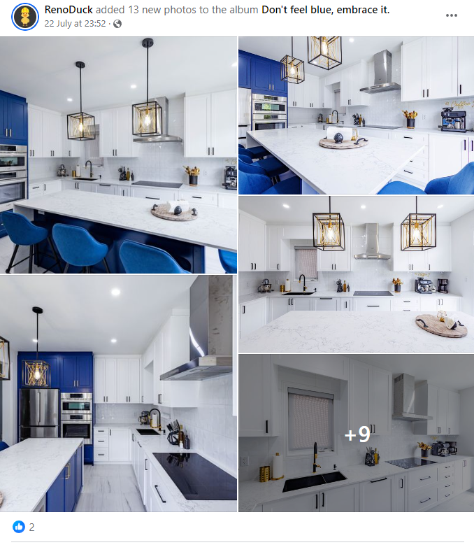 A Facebook post by a contractor business.