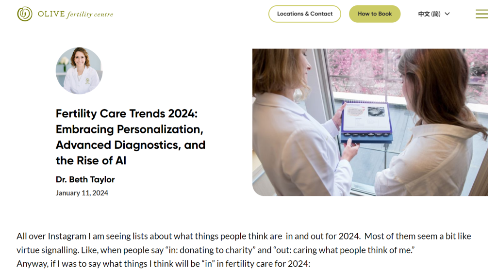 content is one of the most efficient ivf fertility marketing strategies