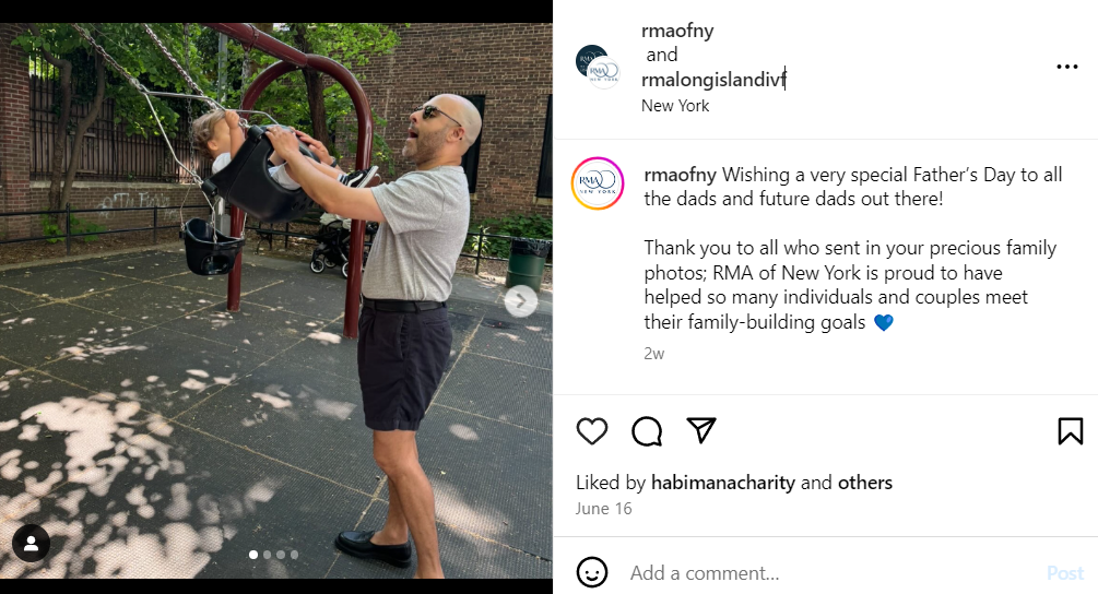 ivf marketing - social media post example