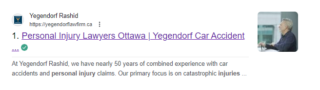 law firm advertising example