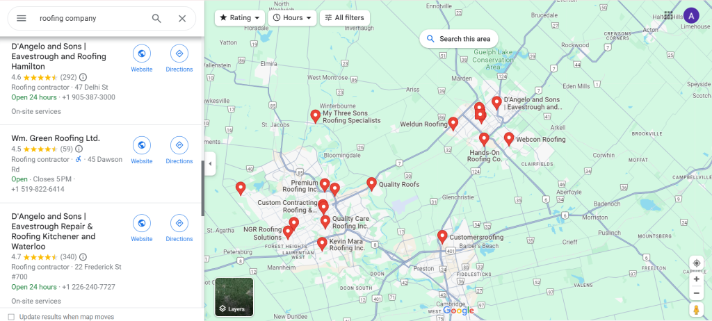 Local SEO for roofing contractors