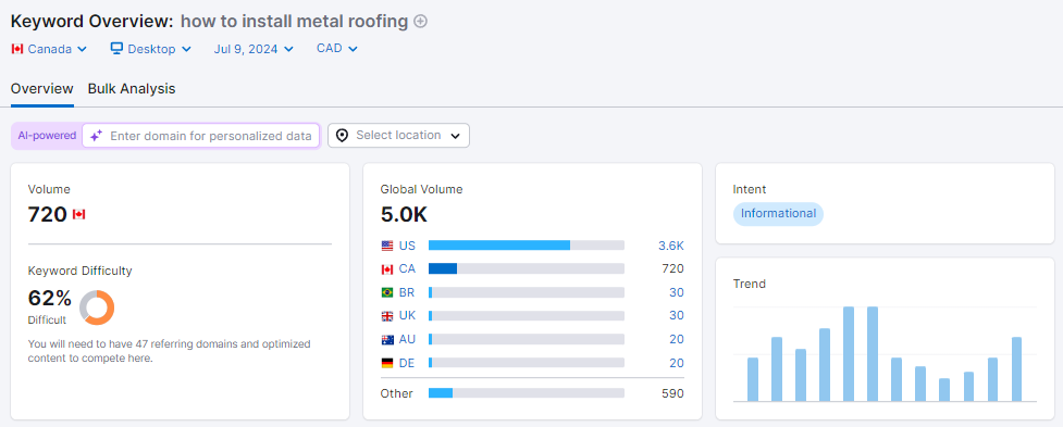 an example of long-tail keyword for roofing SEO