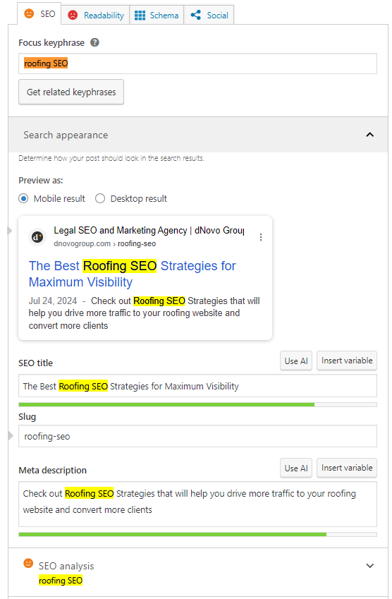 Wordpress SEO plugins help you create meta data for your web pages