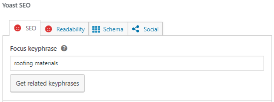 focus keyword example