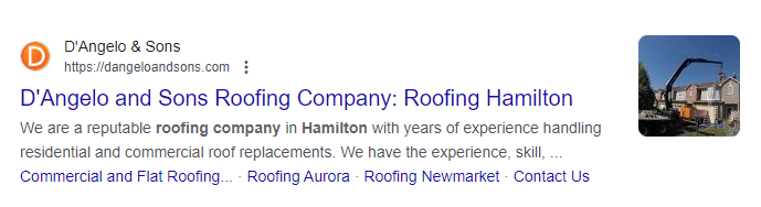 meta titles and meta descriptions are shown in snippets in google search results