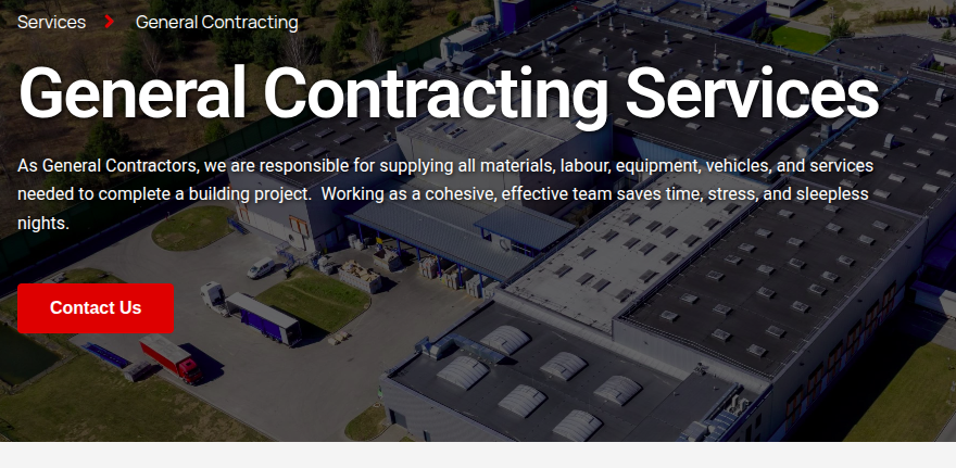 A contractor’s service page shows a CTA button.