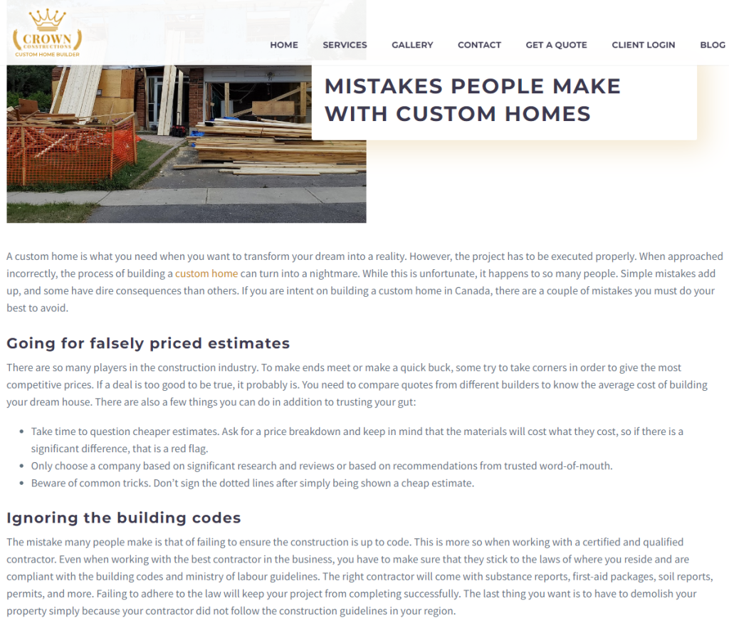 content is a pillar of construction marketing strategy