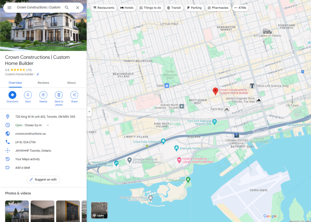 Local SEO for a construction business
