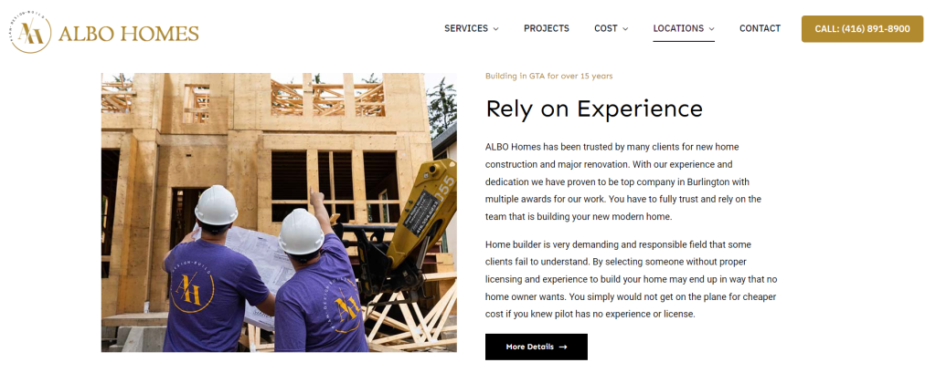 an example of a good image for contractor seo