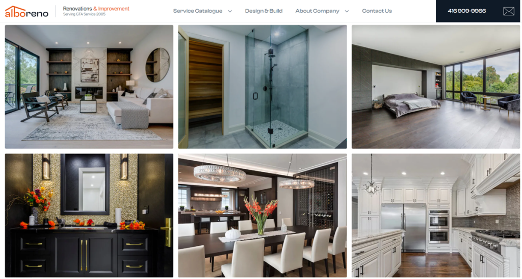 gallery of completed home remodeling projects