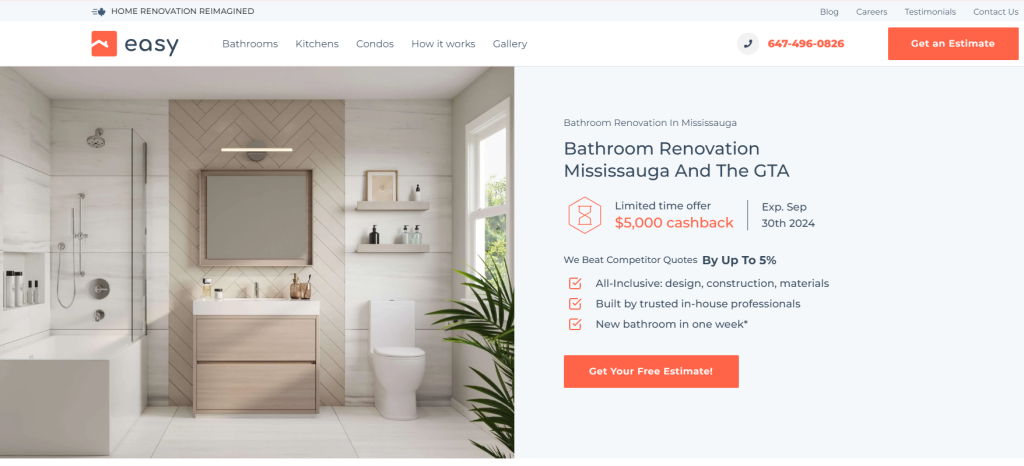 home remodeling services page requires keyword with commercial intent and great volume to difficulty ratio