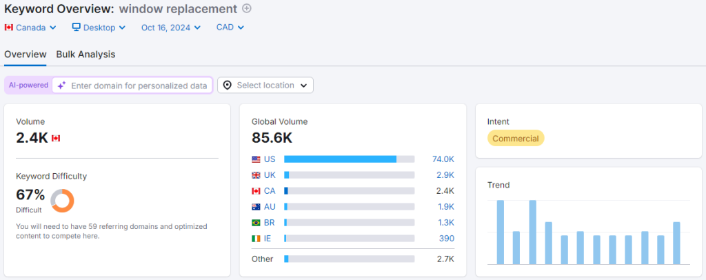 window replacement keyword
