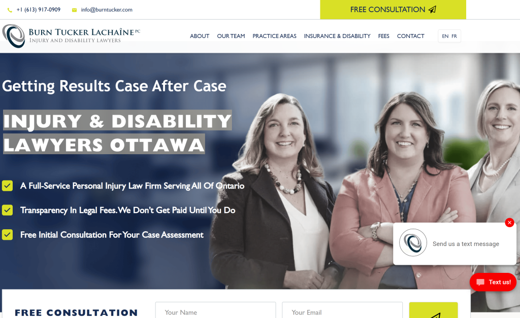 Burn Tucker Lachaîne PC website